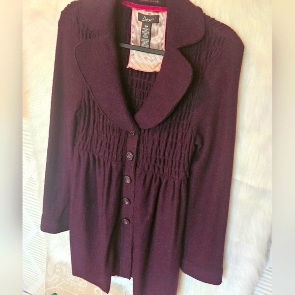 Dex *Rare* 100% Boiled Wool Sweater Dress - Picture 2 of 6